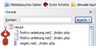 Die Sidebar Chronik