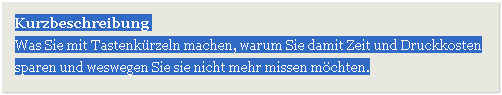 Markierter Text