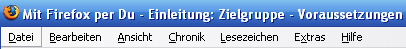 Screenshot Menü